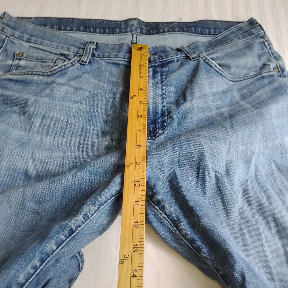 7 For All Mankind Jeans 36x30 Austyn Straight Leg Medium Wash Stretch Classic